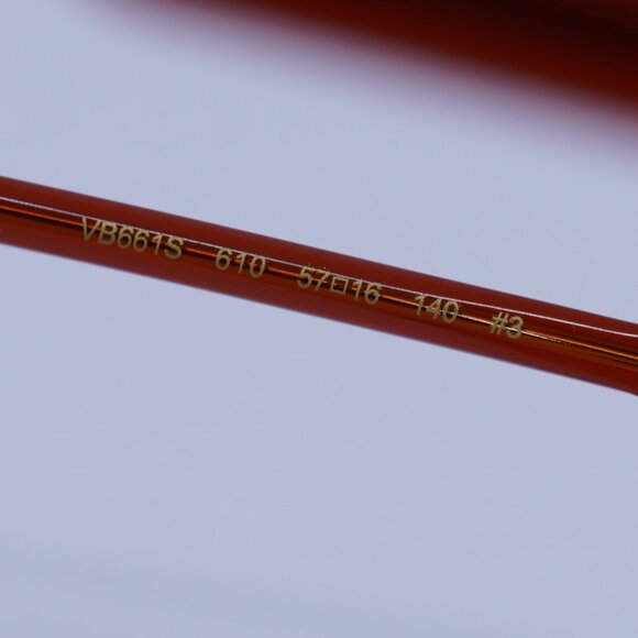 Victoria Beckham VB661S 610 Sunglasses Red Cat Eye Frame, Brown Lenses - Picture 6 of 8